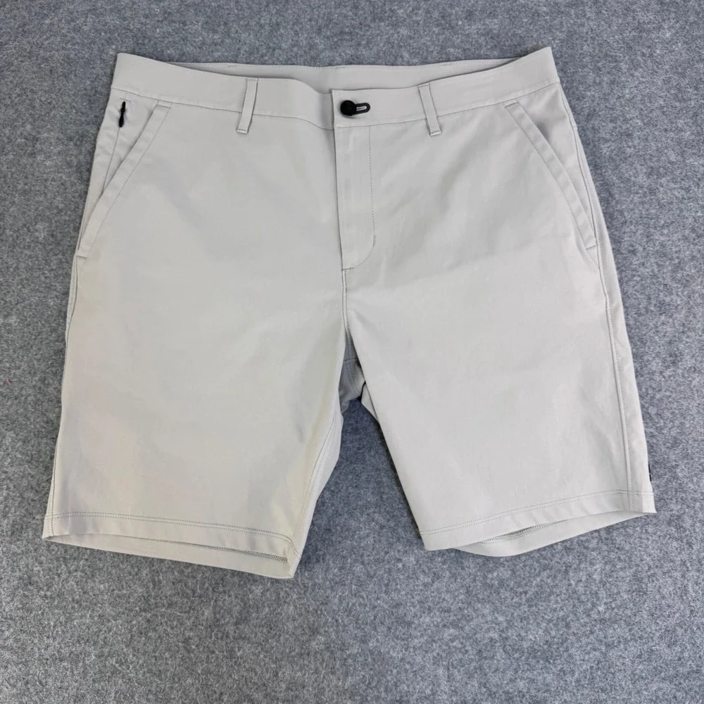 Public Rec All Day Every Day Shorts Mens 34 Gray Stone Performance Stretch Golf